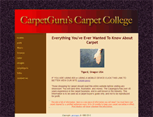 Tablet Screenshot of carpetguru.com